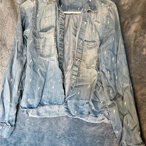 Women's Blue Button Down Shirt